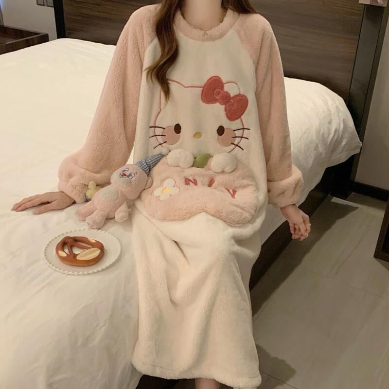 Winter Nightgown Hello Kitty W - Summer Clothes บทวิจารณ์และราคา