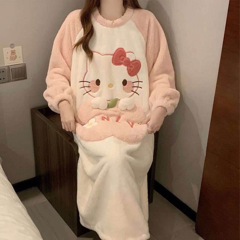 Winter Nightgown Hello Kitty W - Summer Clothes บทวิจารณ์และราคา