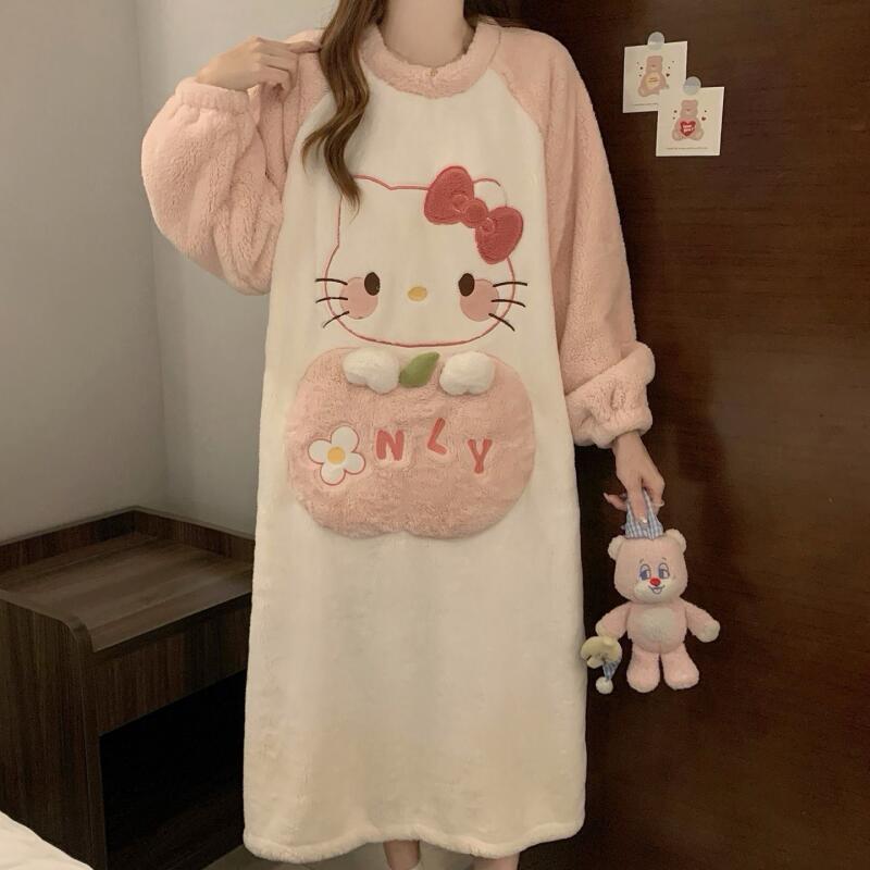 Winter Nightgown Hello Kitty W - Summer Clothes บทวิจารณ์และราคา