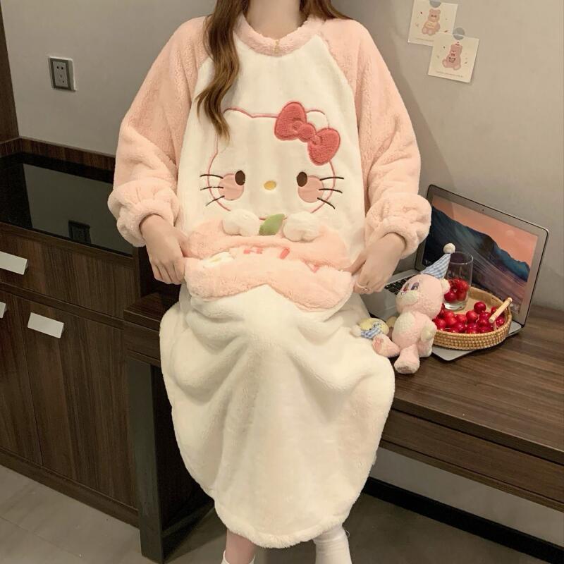 Winter Nightgown Hello Kitty W - Summer Clothes บทวิจารณ์และราคา