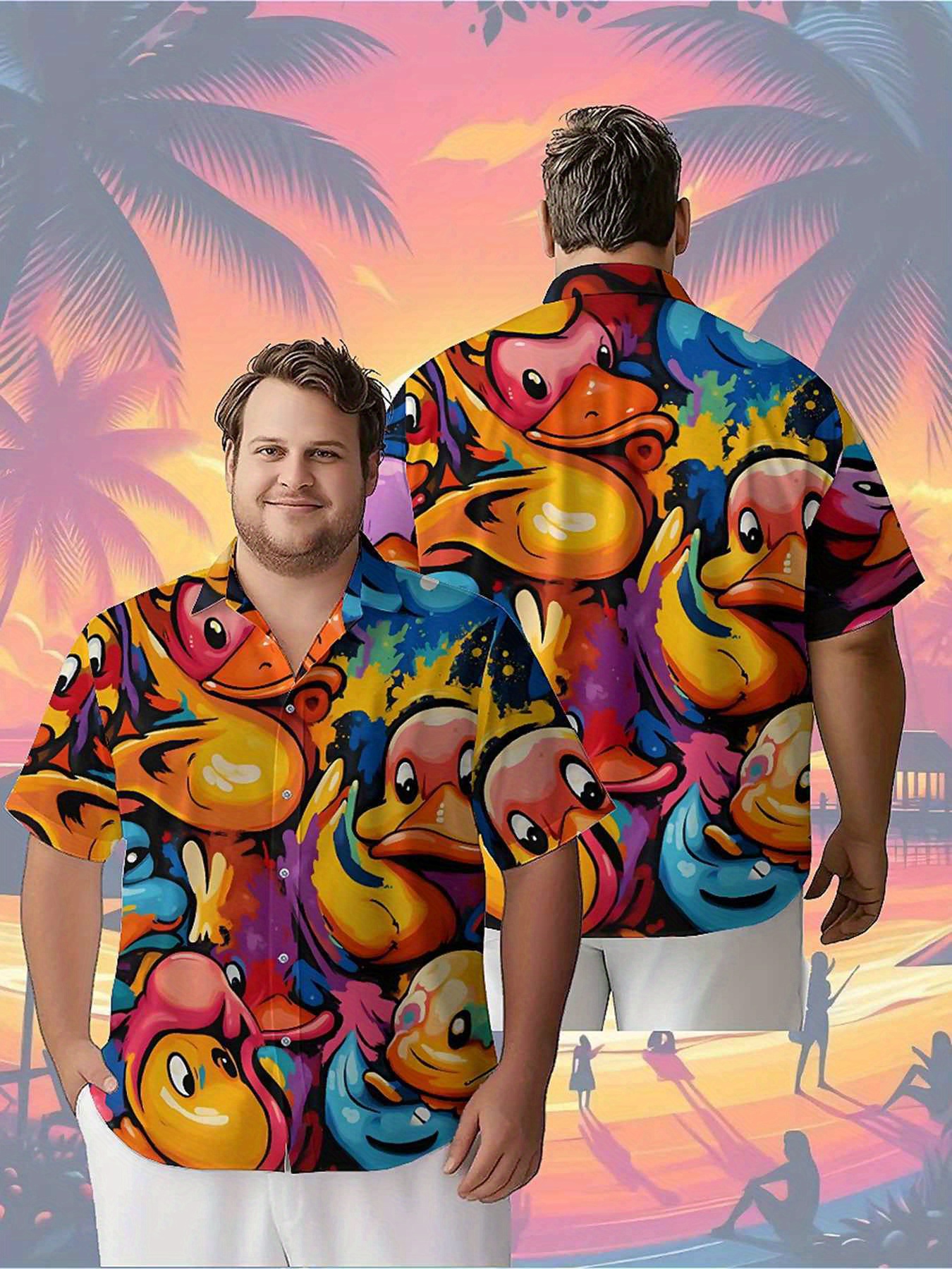Men's Plus Size Hawaiian Shirt - Beach Shirt Hawaiian บทวิจารณ์และราคา