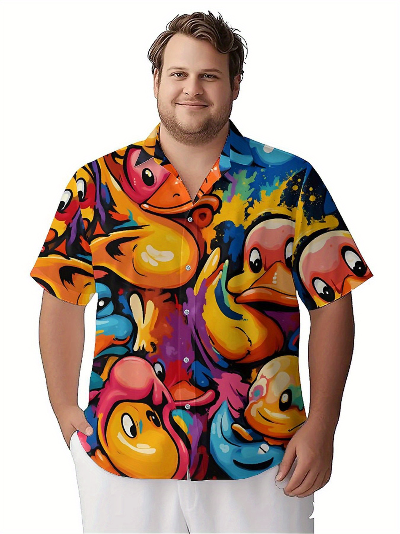 Men's Plus Size Hawaiian Shirt - Beach Shirt Hawaiian บทวิจารณ์และราคา