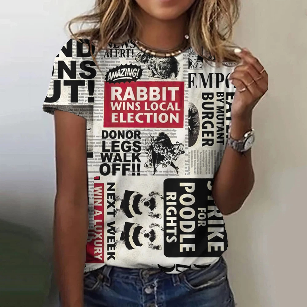 Summer Retro Old Newspaper 3D  - Summer Clothing Old Money บทวิจารณ์และราคา