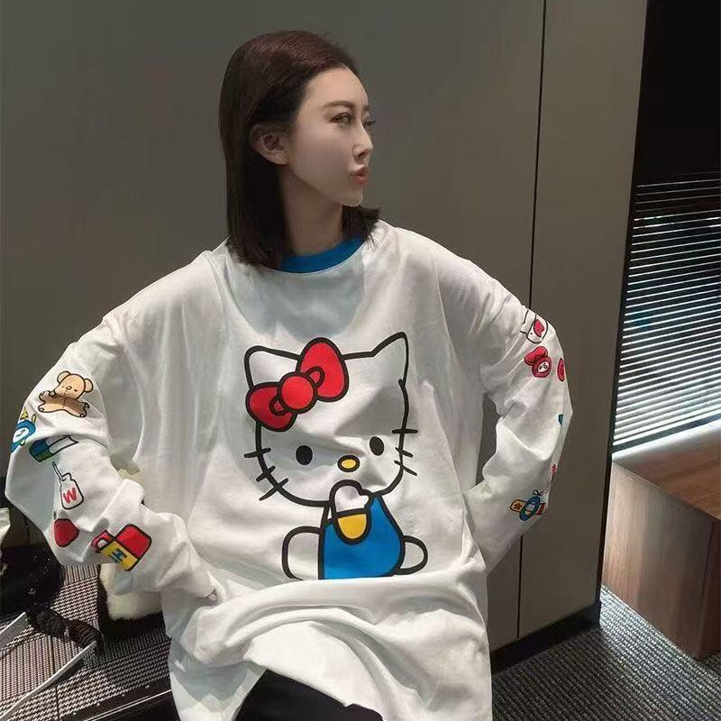 Long-Sleeved Hello Kitty Summe - Summer Clothing Styles บทวิจารณ์และราคา