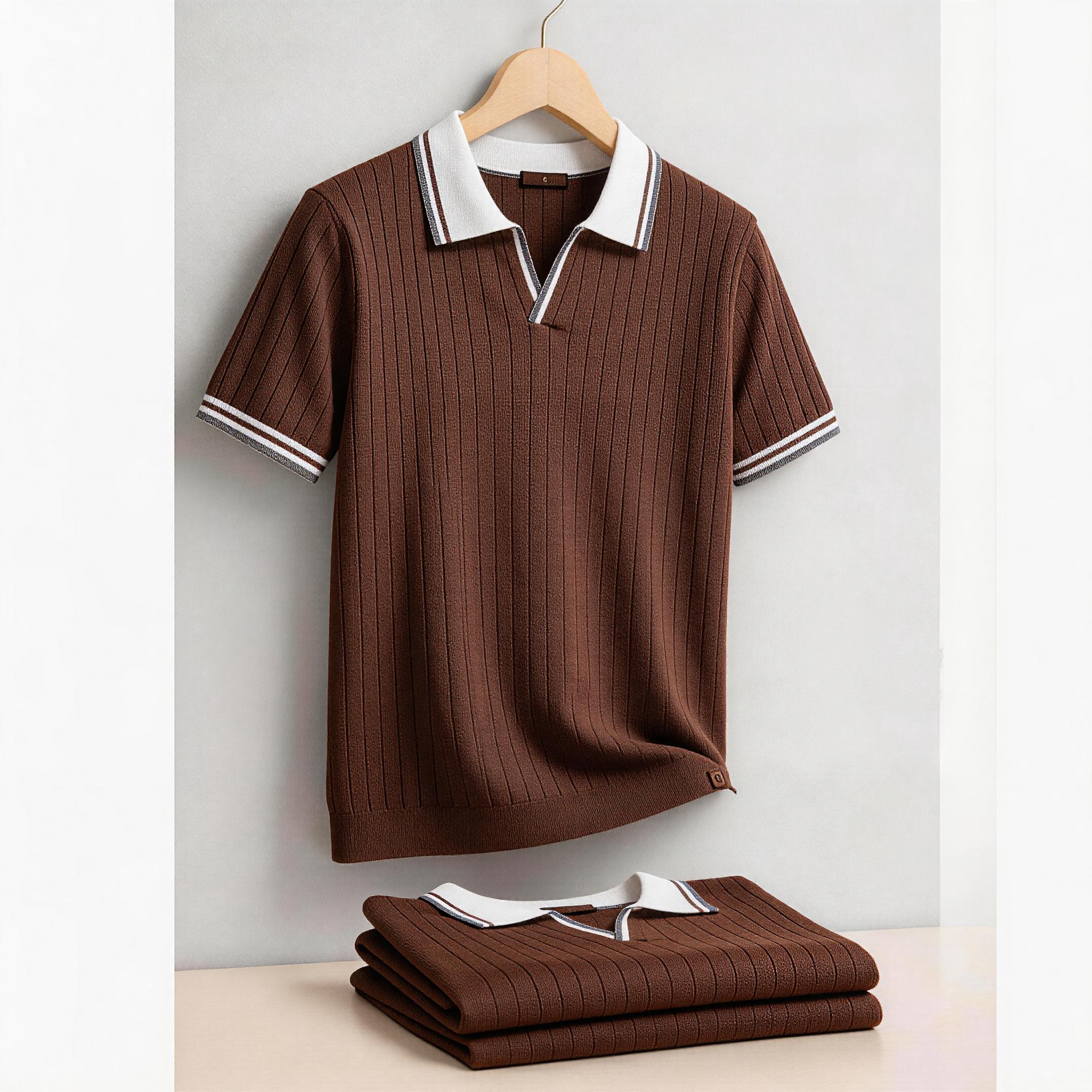AIOPESON Men's Polo Shirt 100% - Summer Clothing Old Money บทวิจารณ์และราคา