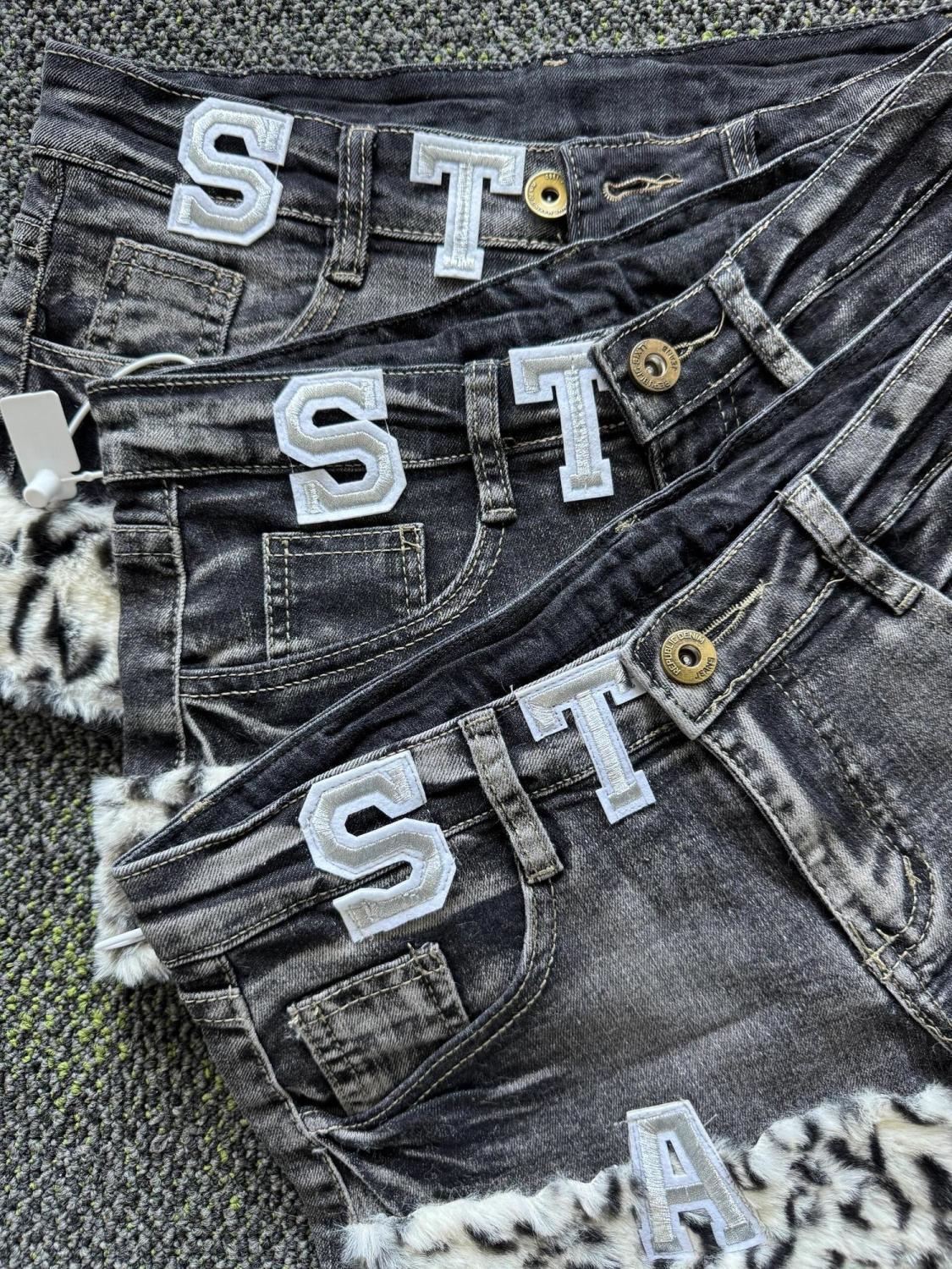 Y2k Embroidered Patch Denim Sh - Summer Clothing For Girls บทวิจารณ์และราคา