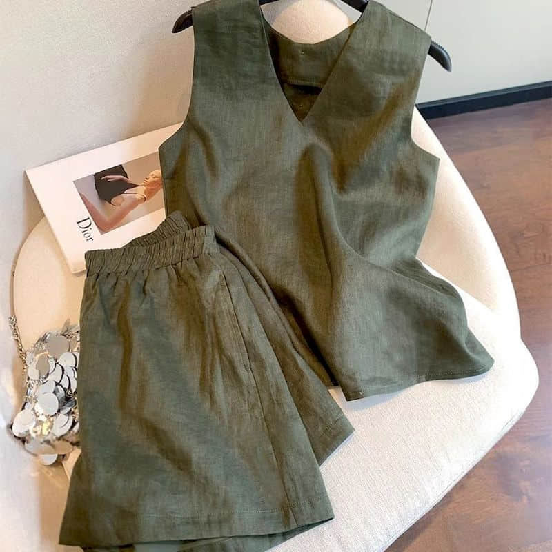 Shorts Sets Old-money Aestheti - Summer Clothing Old Money บทวิจารณ์และราคา