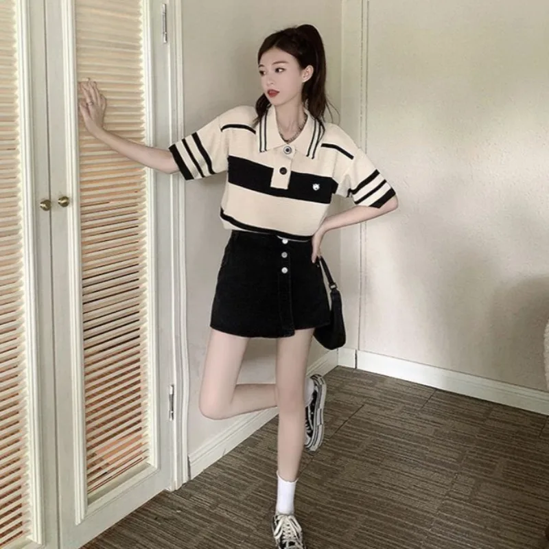 Summer Outfit Woman Tshirt Kni - Summer Clothing Trends 2025 Women'S บทวิจารณ์และราคา
