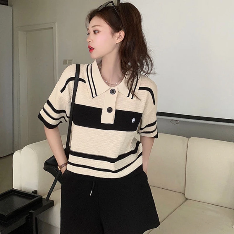Summer Outfit Woman Tshirt Kni - Summer Clothing Trends 2025 Women'S บทวิจารณ์และราคา