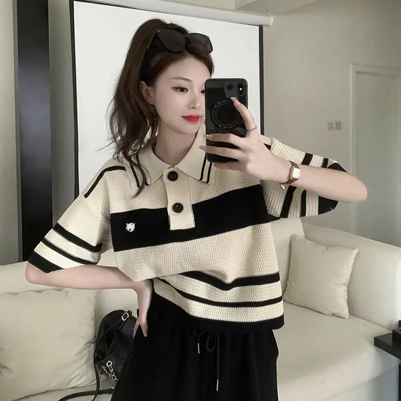 Summer Outfit Woman Tshirt Kni - Summer Clothing Trends 2025 Women'S บทวิจารณ์และราคา
