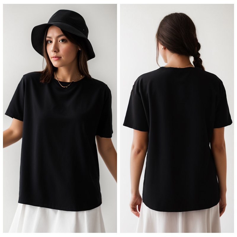 Cotton Plus Size Short Sleeve  - Quality Summer Clothing For Women บทวิจารณ์และราคา