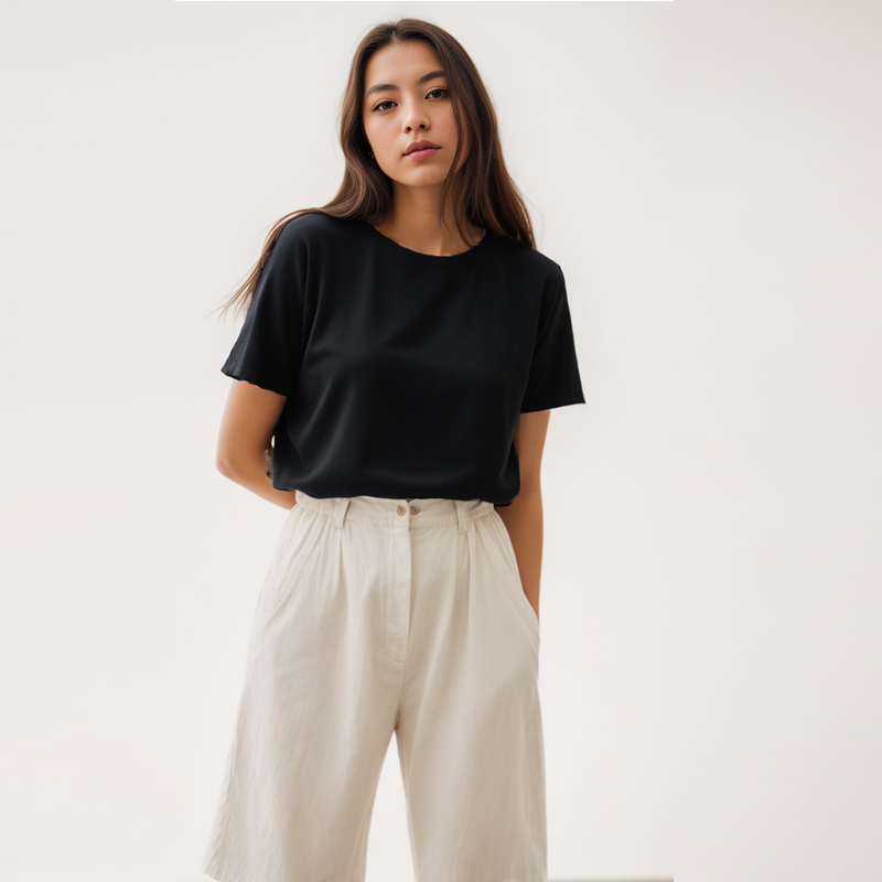 Cotton Plus Size Short Sleeve  - Quality Summer Clothing For Women บทวิจารณ์และราคา