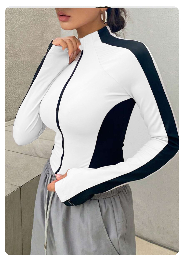 Yoga Clothes Stand Up Collar J - Summer Clothes บทวิจารณ์และราคา