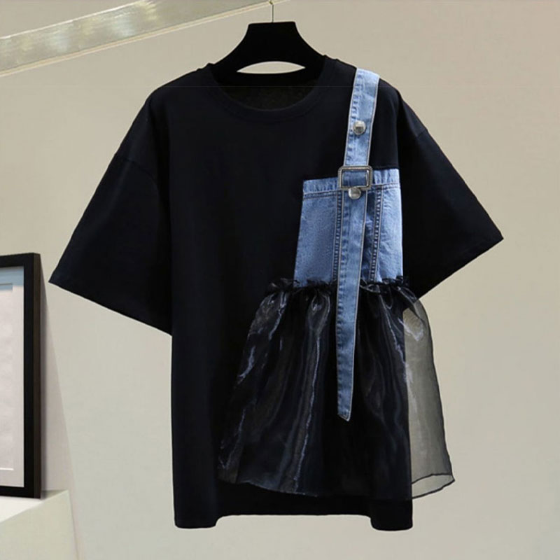 Streetwear Stylish Asymmetrica - Summer Gauze Clothing บทวิจารณ์และราคา