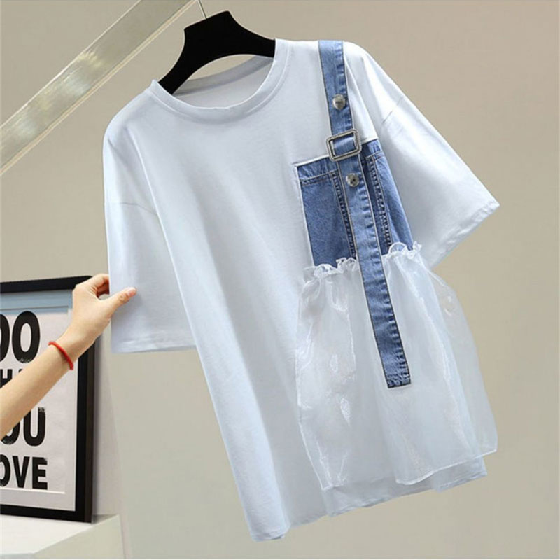 Streetwear Stylish Asymmetrica - Summer Gauze Clothing บทวิจารณ์และราคา
