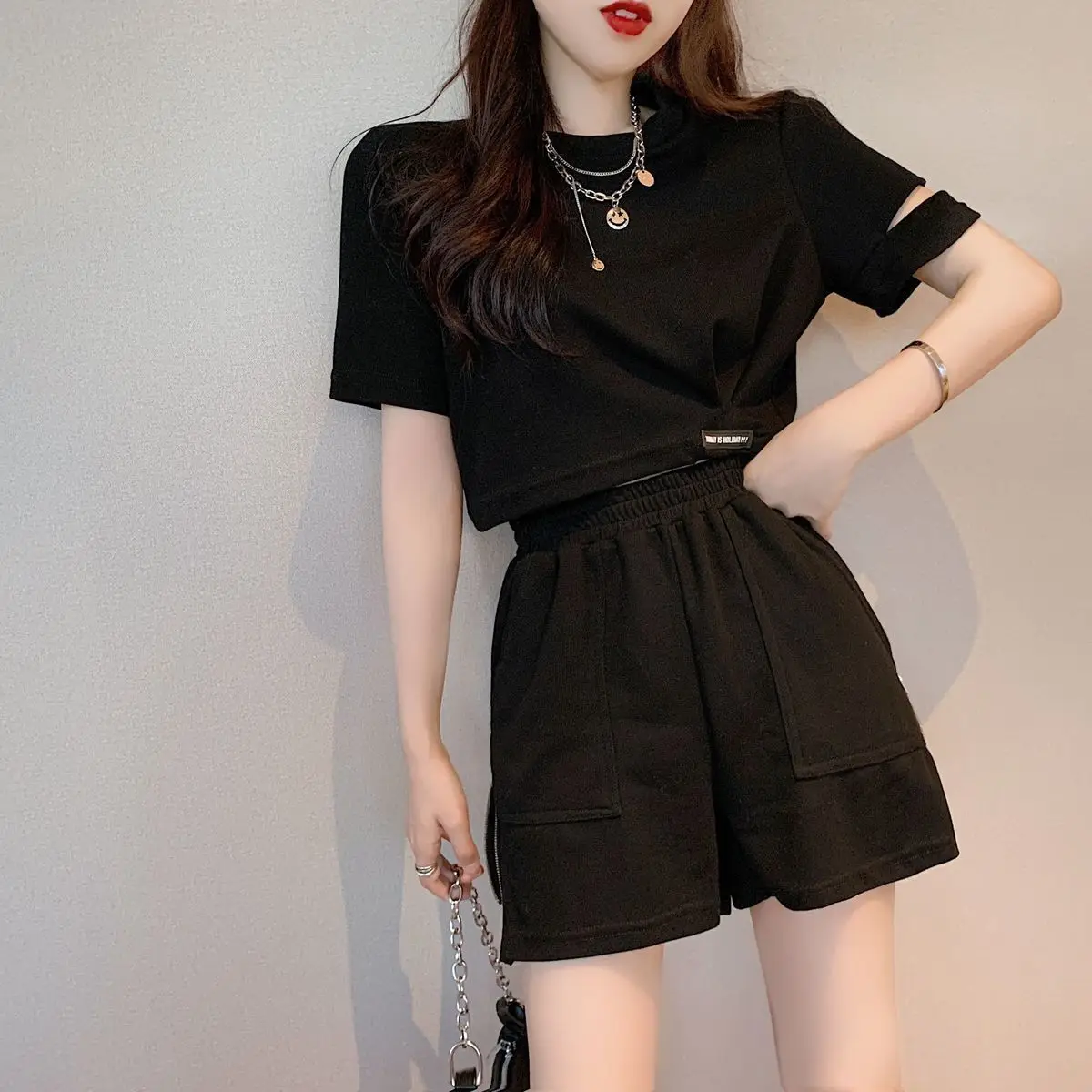 Grey Women's Short Sets 2 Piec - Summer Clothing Trends 2025 Women'S บทวิจารณ์และราคา