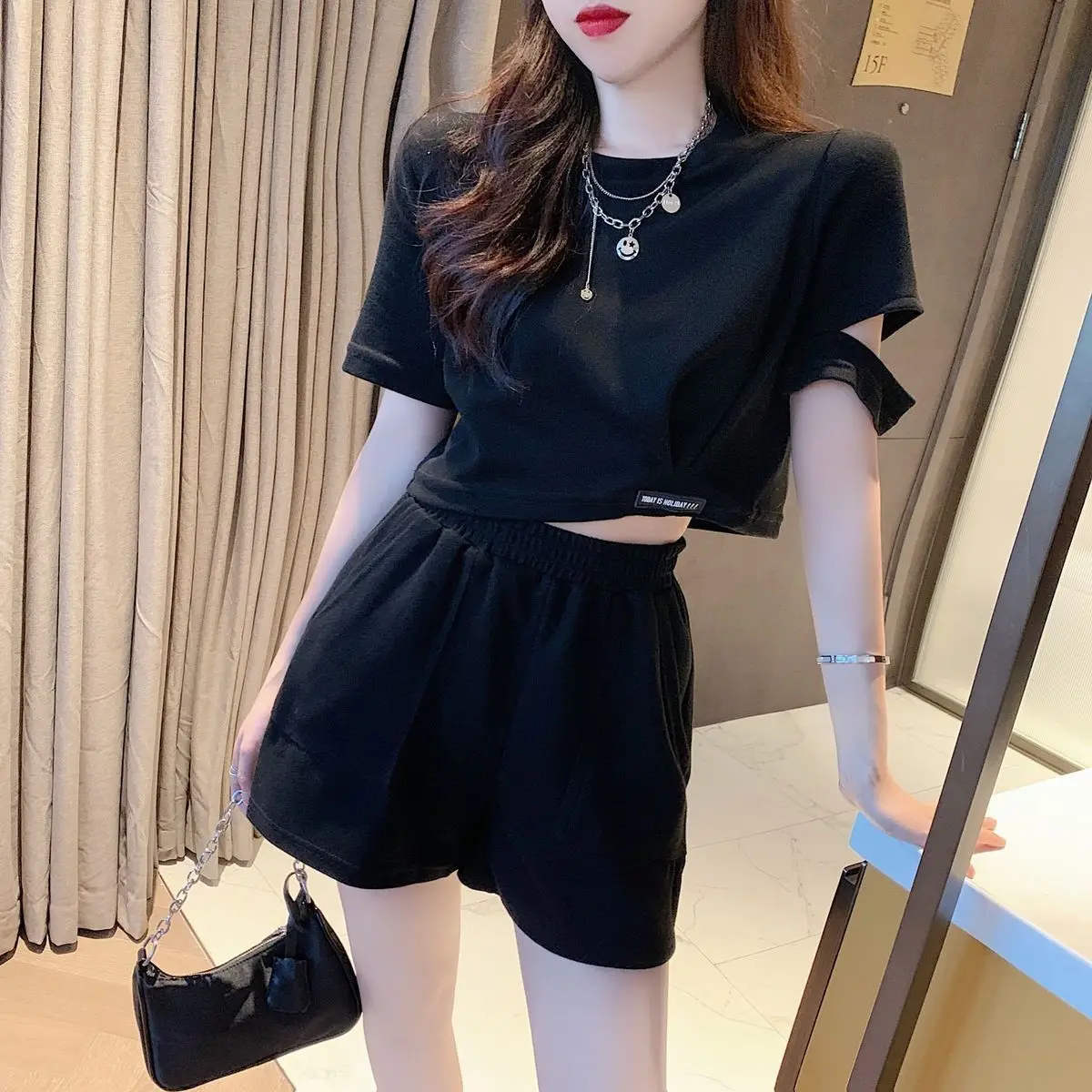 Grey Women's Short Sets 2 Piec - Summer Clothing Trends 2025 Women'S บทวิจารณ์และราคา