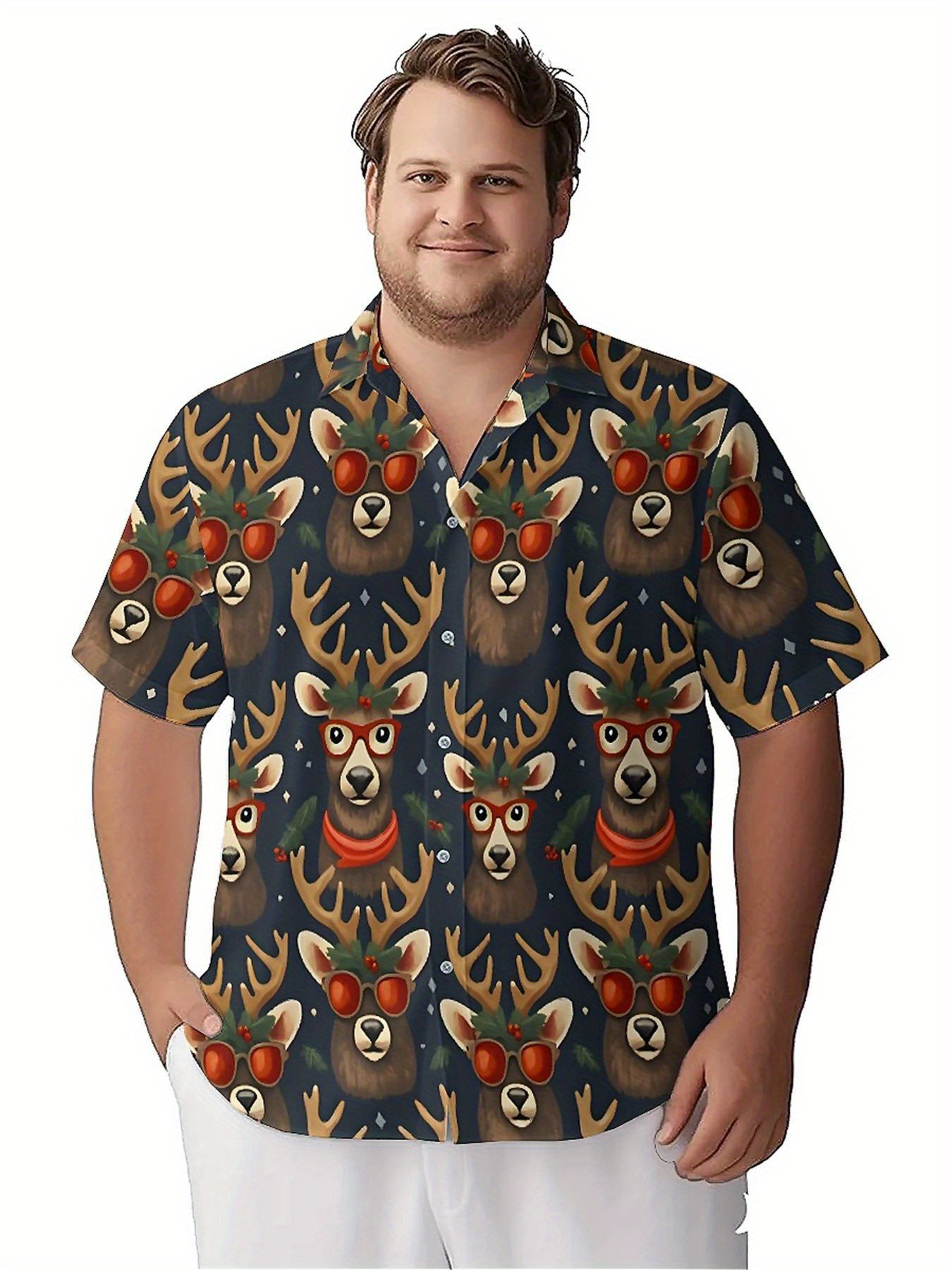 Men's Plus Size Hawaiian Shirt - Beach Shirt Hawaiian บทวิจารณ์และราคา