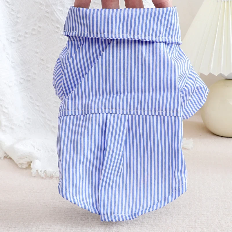 Pet Dog Clothes Bowknot Stripe - Summer Clothing Wholesale บทวิจารณ์และราคา