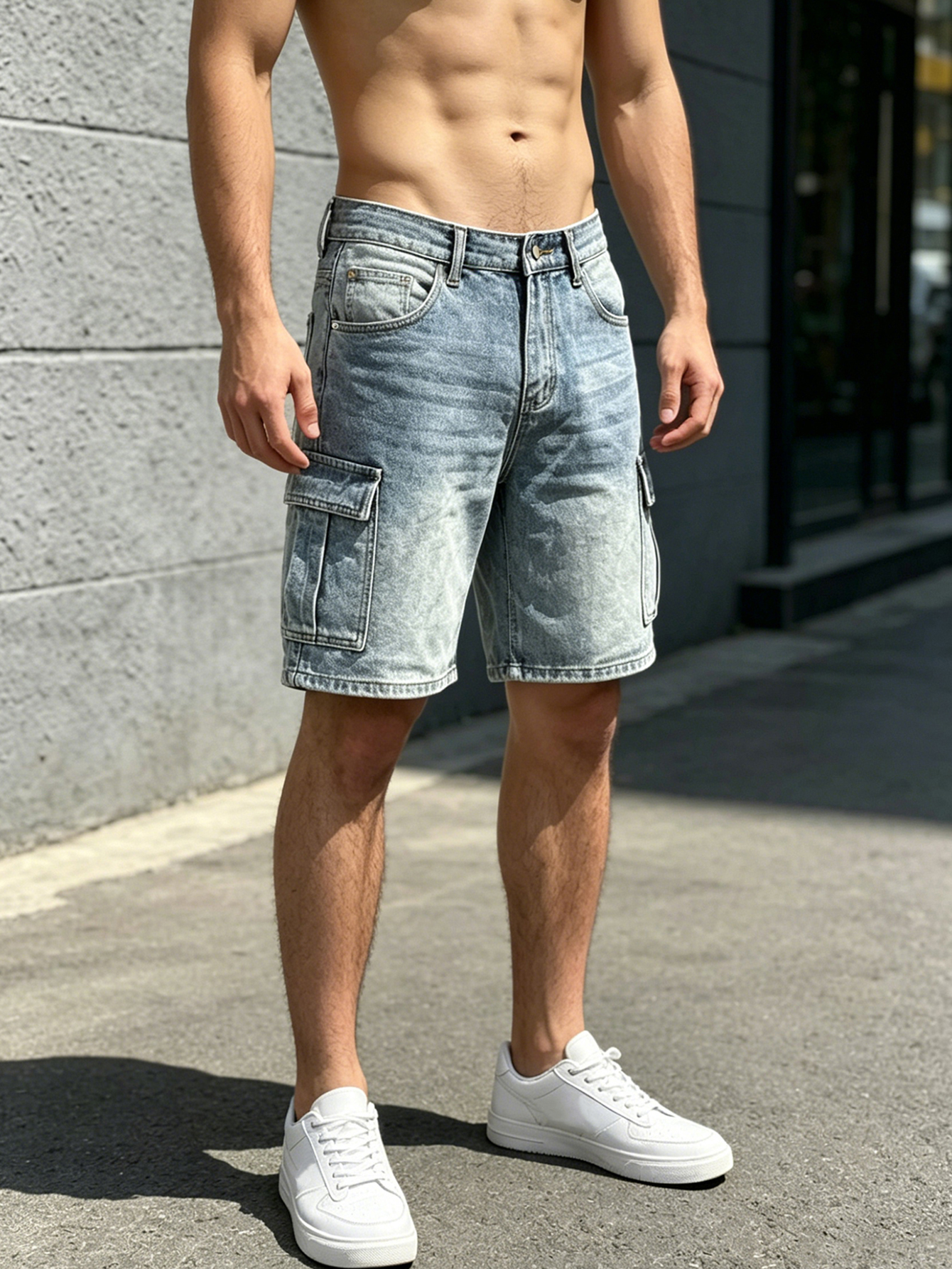 Men workwear Jeans Denim Pants - Summer Light Clothing บทวิจารณ์และราคา