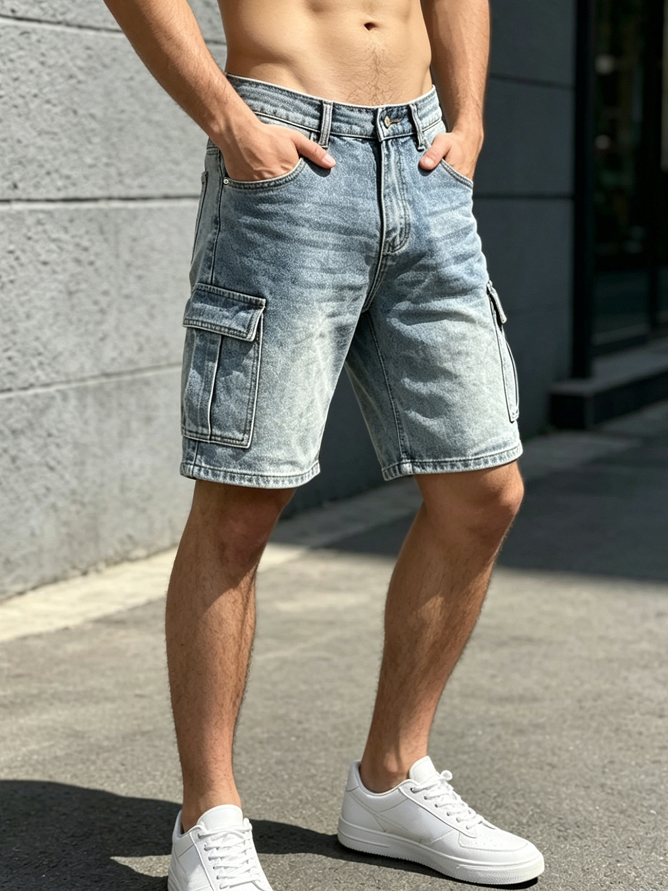 Men workwear Jeans Denim Pants - Summer Light Clothing บทวิจารณ์และราคา