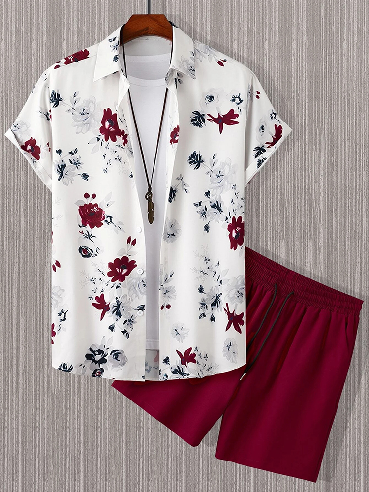 Hawaiian Men's Short Sleeve Sh - Beach Shirt Hawaiian บทวิจารณ์และราคา