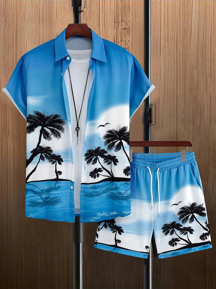 Hawaiian Men's Short Sleeve Sh - Beach Shirt Hawaiian บทวิจารณ์และราคา