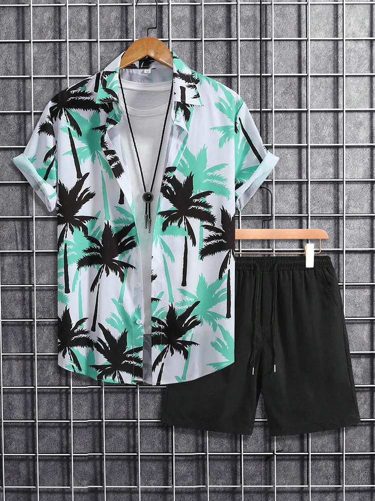 Hawaiian Men's Short Sleeve Sh - Beach Shirt Hawaiian บทวิจารณ์และราคา