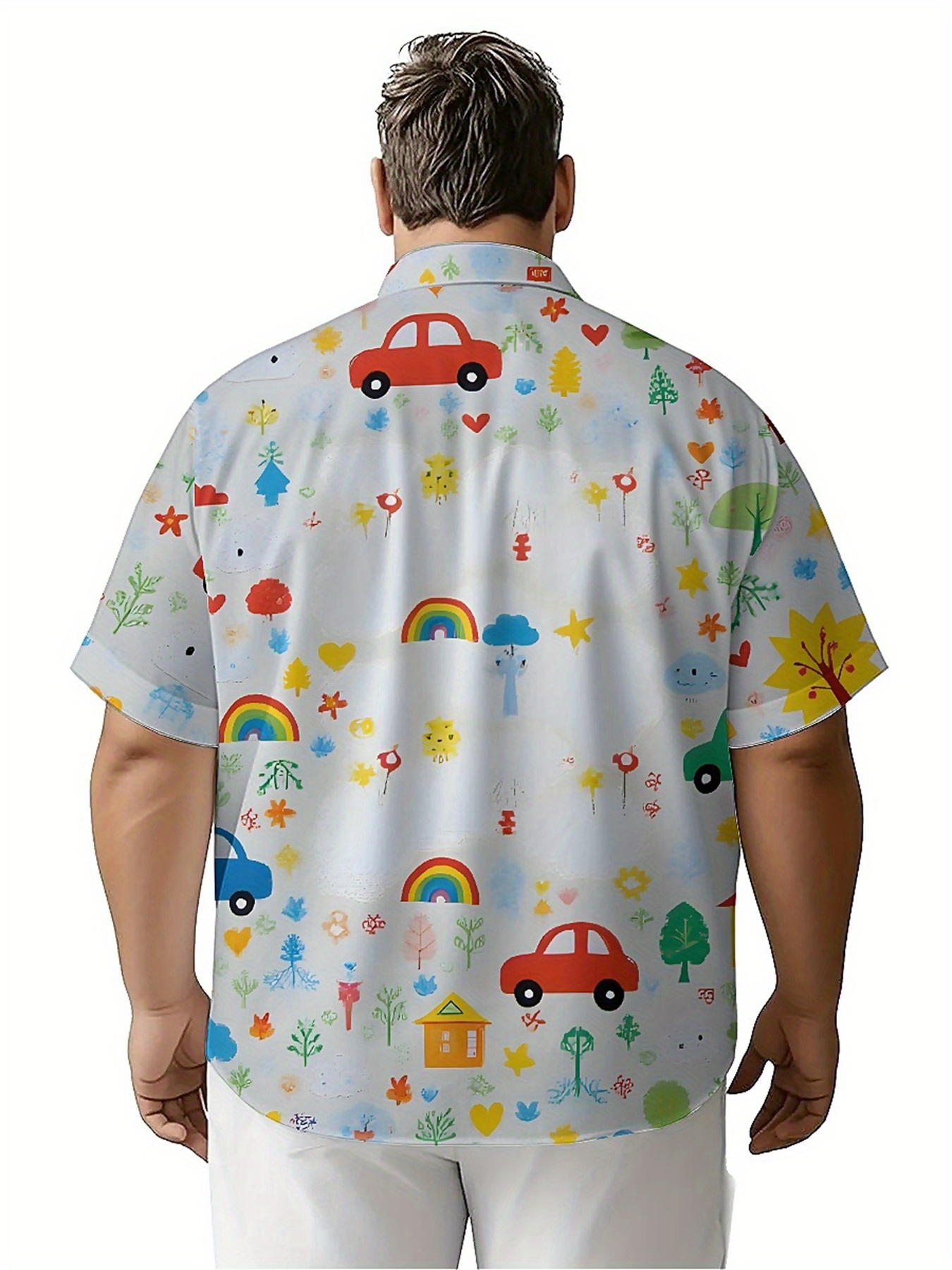 Men's Plus Size Hawaiian Shirt - Beach Shirt Hawaiian บทวิจารณ์และราคา