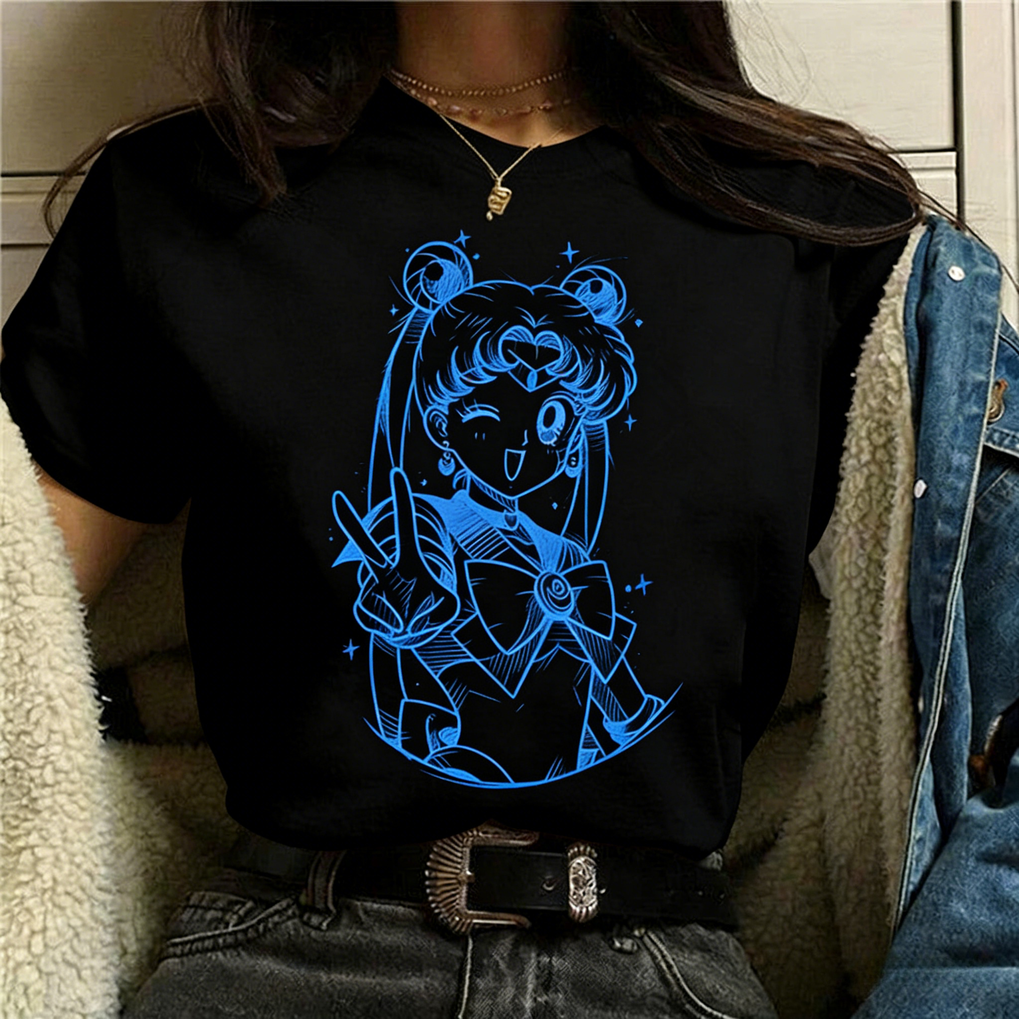 2026 Summer Sailor Moon Retro  - Summer Clothing Trends For Men 2026 บทวิจารณ์และราคา