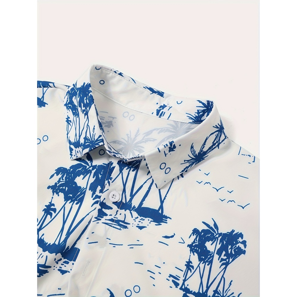 Summer Man Set Coconut Tree Fr - Beach Shirt Hawaiian บทวิจารณ์และราคา