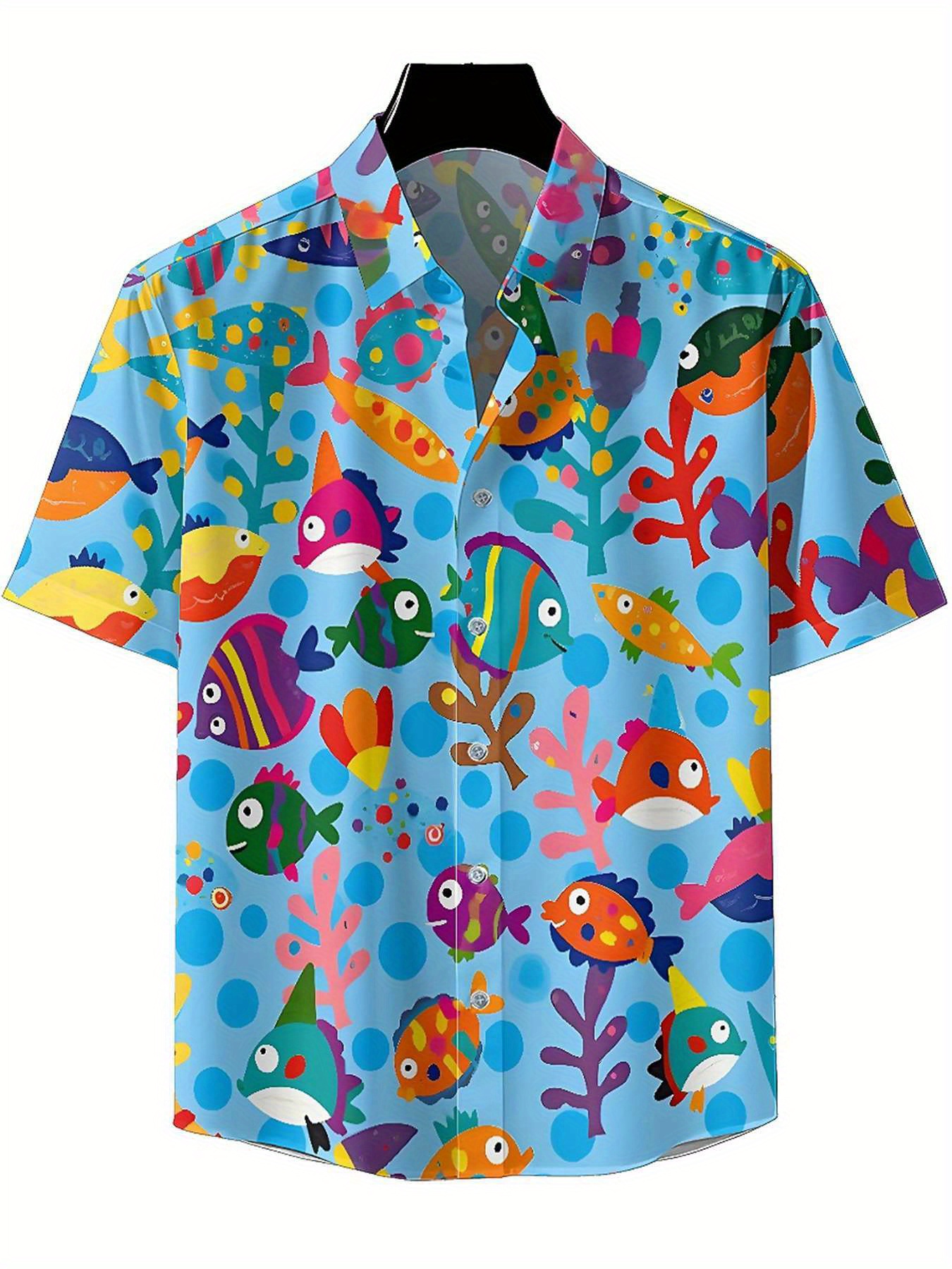 Men's Plus Size Hawaiian Shirt - Beach Shirt Hawaiian บทวิจารณ์และราคา