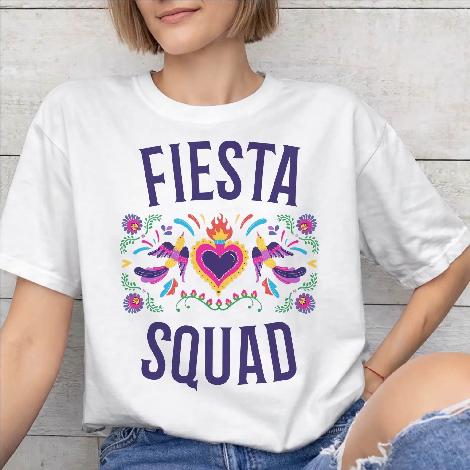 Fiesta Squad Cinco De Mayo Tee - Summer Clothing Ideas For Women บทวิจารณ์และราคา
