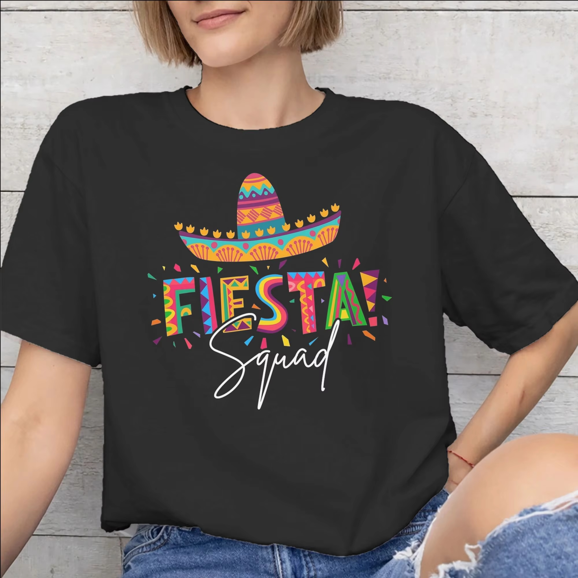 Fiesta Squad Cinco De Mayo Tee - Summer Clothing Ideas For Women บทวิจารณ์และราคา