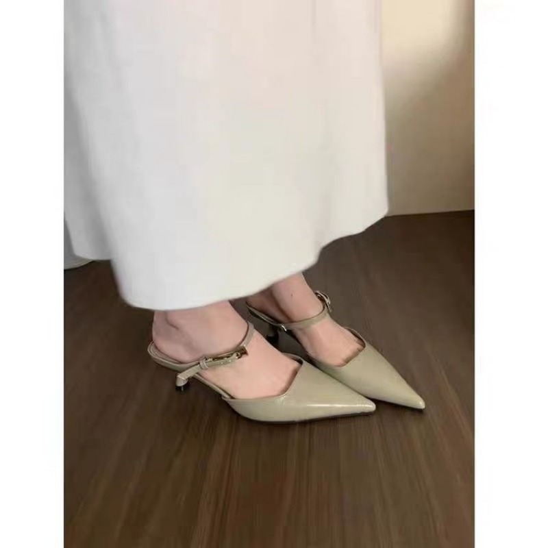 Women Pointed Toe Slippers Mid - Summer Clothing Brands บทวิจารณ์และราคา