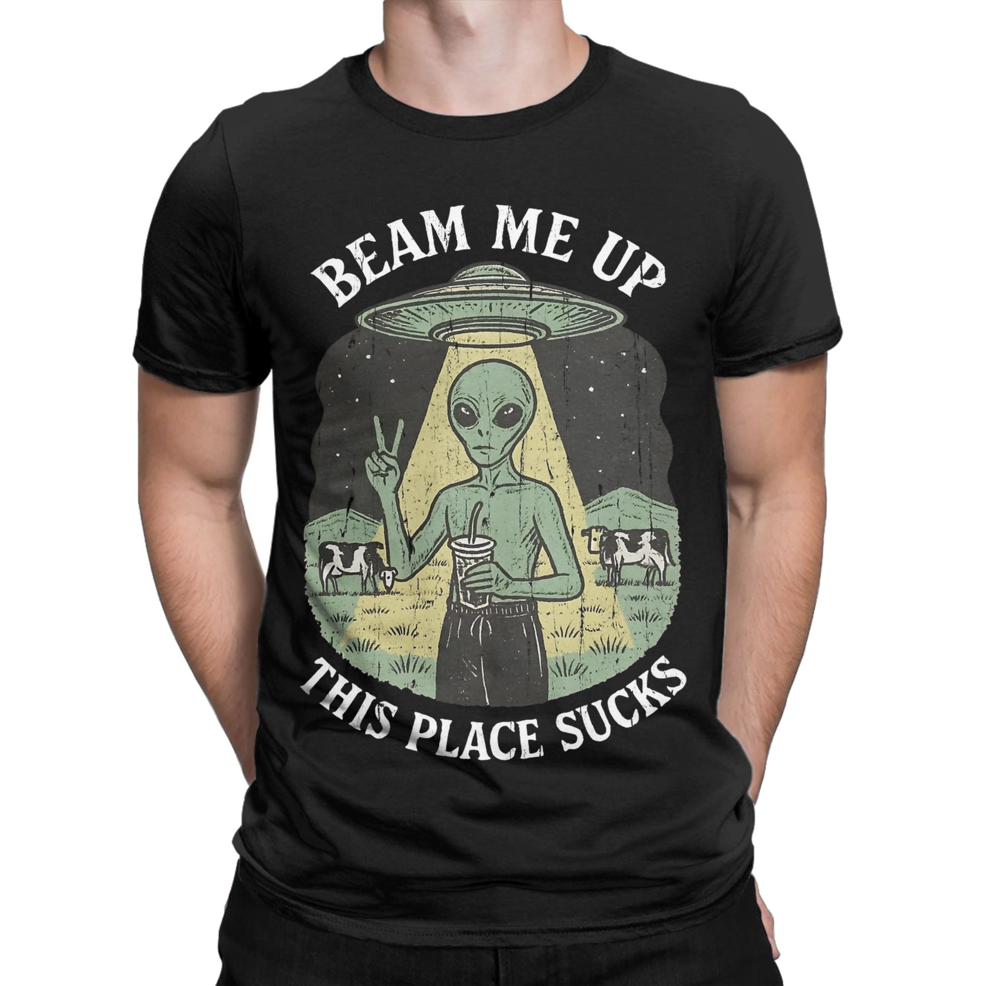 Funny Beam Me Up This Place Su - Summer Clothing Places บทวิจารณ์และราคา
