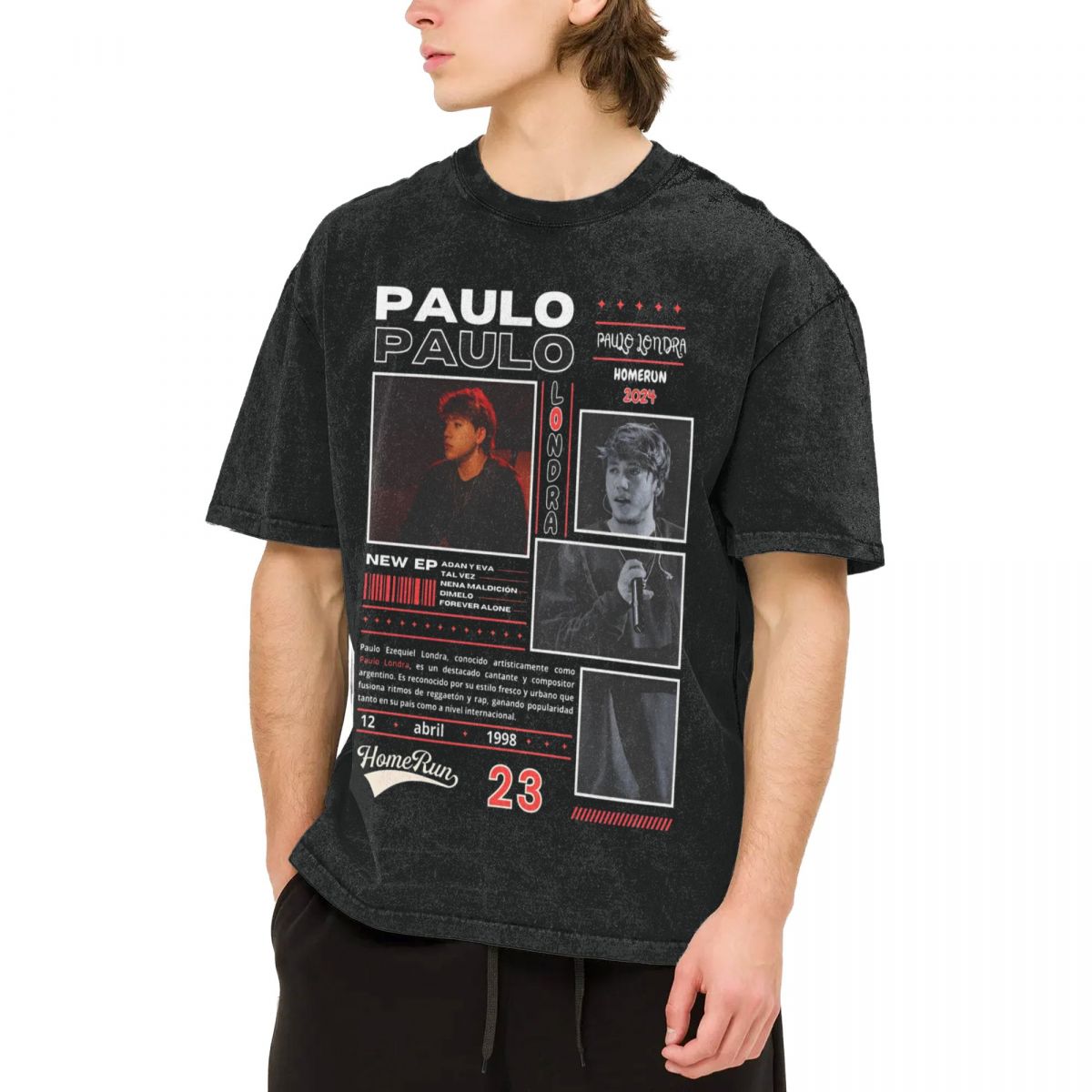 Men Women T-Shirt Paulo Londra - Summer Clothing Ideas For Women บทวิจารณ์และราคา