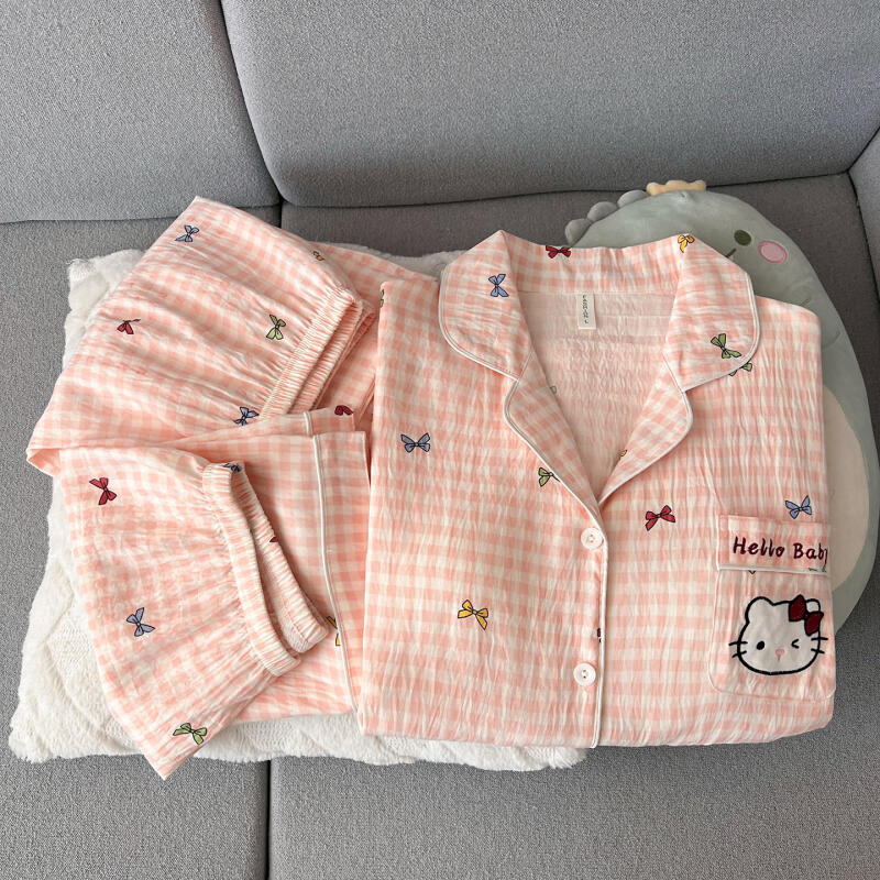 Hello Kitty Women's Pajamas Th - Summer Clothes บทวิจารณ์และราคา