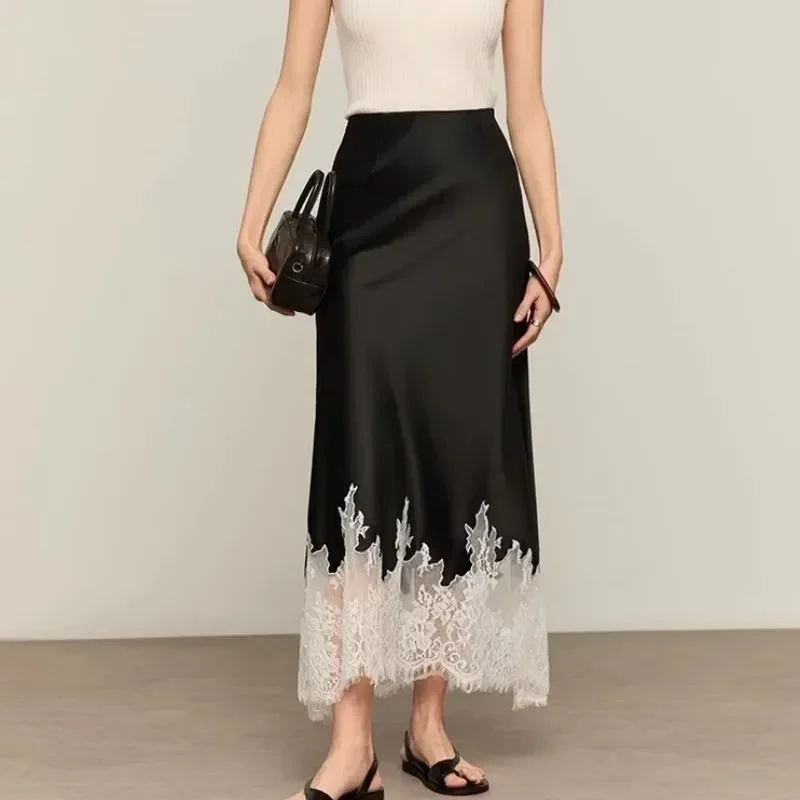 Fairy Lace-Trim Midi Skirt Hig - Summer Clothing Trends 2025 Women'S บทวิจารณ์และราคา