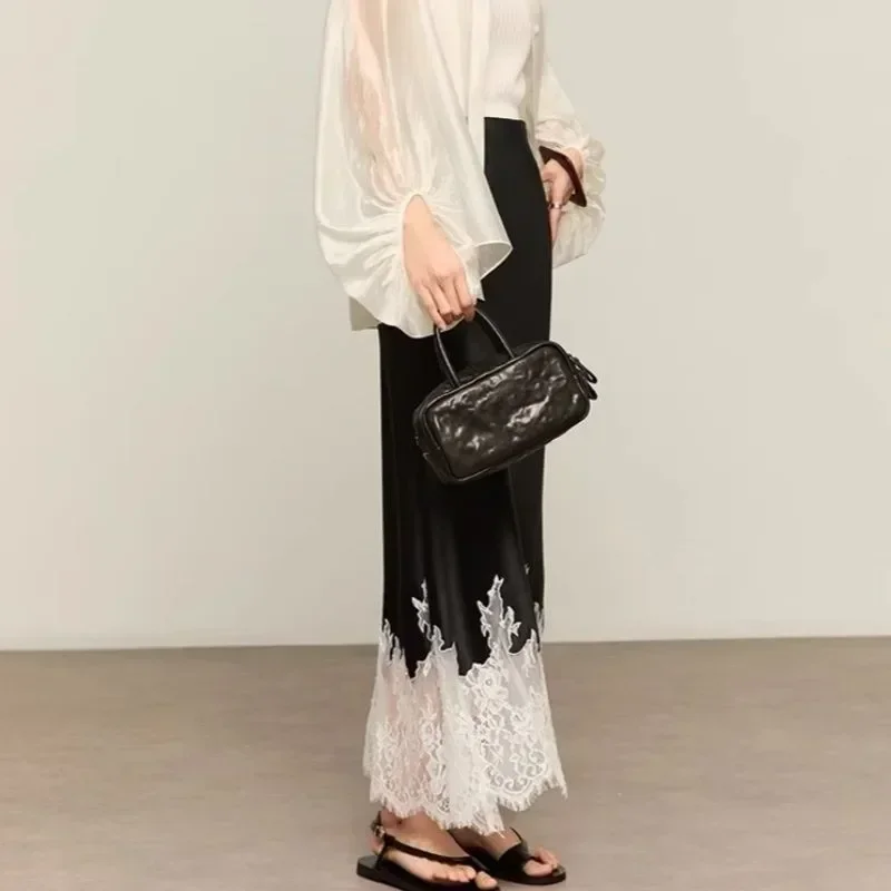 Fairy Lace-Trim Midi Skirt Hig - Summer Clothing Trends 2025 Women'S บทวิจารณ์และราคา