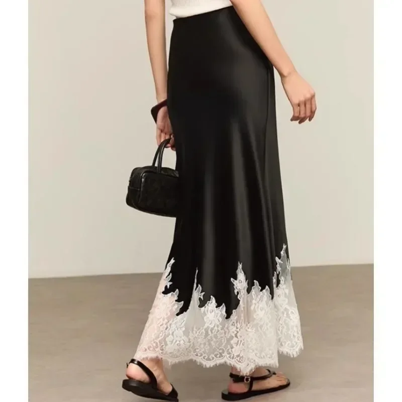 Fairy Lace-Trim Midi Skirt Hig - Summer Clothing Trends 2025 Women'S บทวิจารณ์และราคา