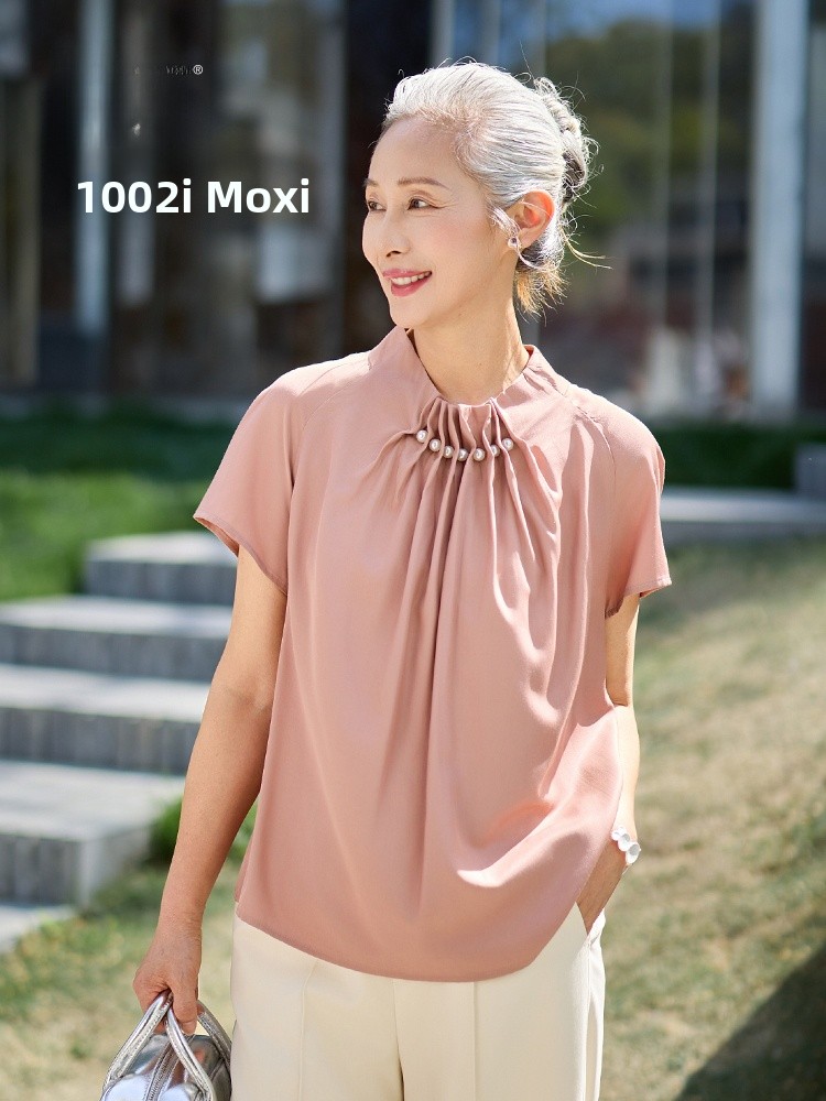 Muzhi Fashionable Short Sleeve - Summer Clothing Women Over 50 บทวิจารณ์และราคา