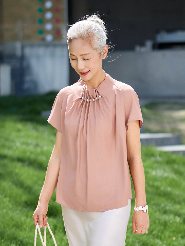 Muzhi Fashionable Short Sleeve - Summer Clothing Women Over 50 บทวิจารณ์และราคา