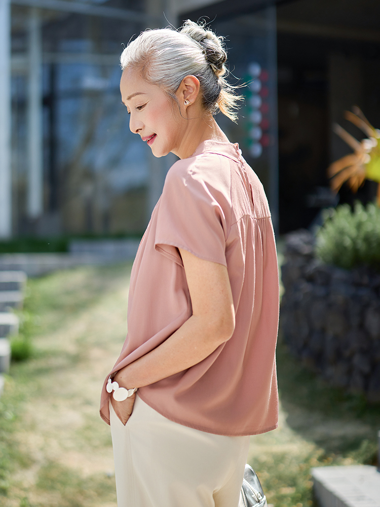 Muzhi Fashionable Short Sleeve - Summer Clothing Women Over 50 บทวิจารณ์และราคา