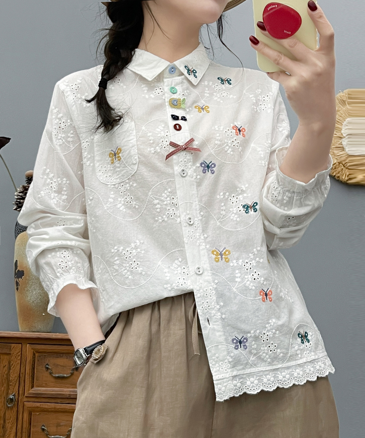 Women's Bohemian Blouse Ethnic - Japan Summer Clothing Women บทวิจารณ์และราคา