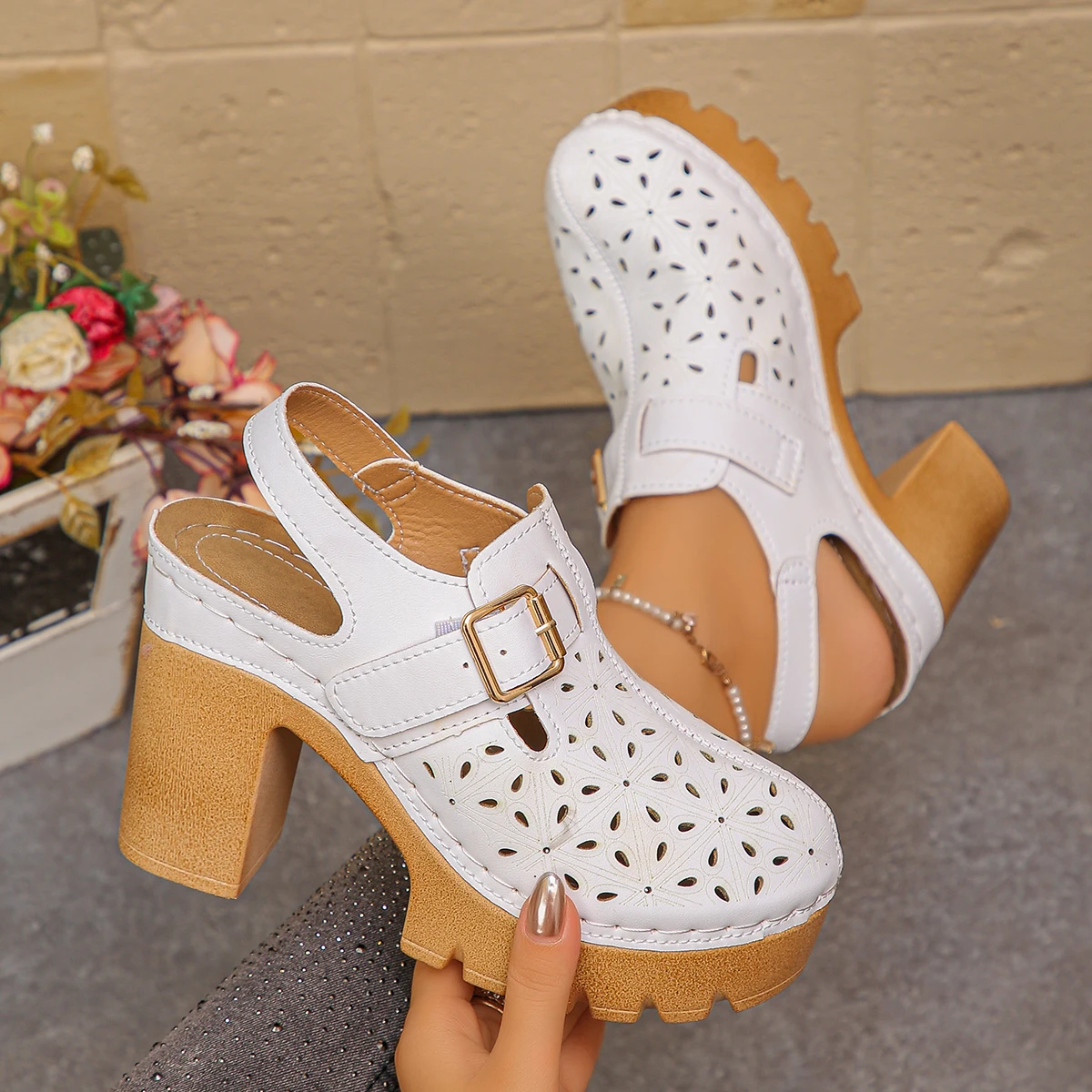 Large Size Women's Thick Heel  - Summer Closet บทวิจารณ์และราคา