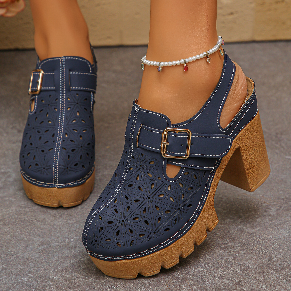 Large Size Women's Thick Heel  - Summer Closet บทวิจารณ์และราคา