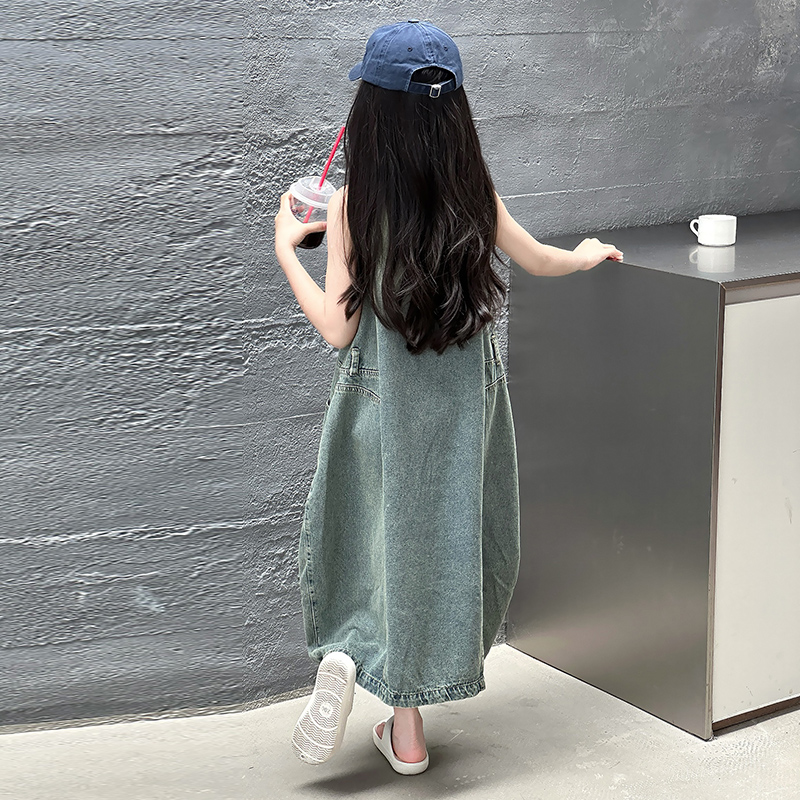 Vintage Blue Children Girls Hi - Summer Clothing For Girls บทวิจารณ์และราคา