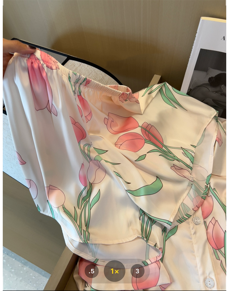 Women Silk Satin Sweet Pajamas - Summer Clothing Women Over 50 บทวิจารณ์และราคา