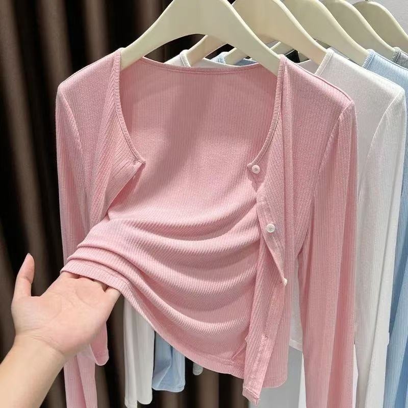 Trendy new cardigan, thin jack - Summer Clothing Old Money บทวิจารณ์และราคา